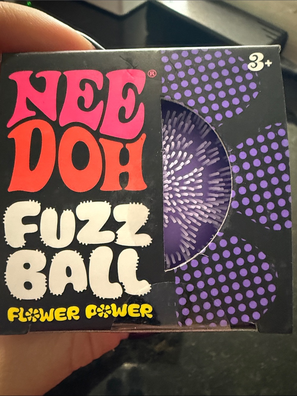 Nee doh Purple Fuzz Ball flower power - Kids Learning Toy